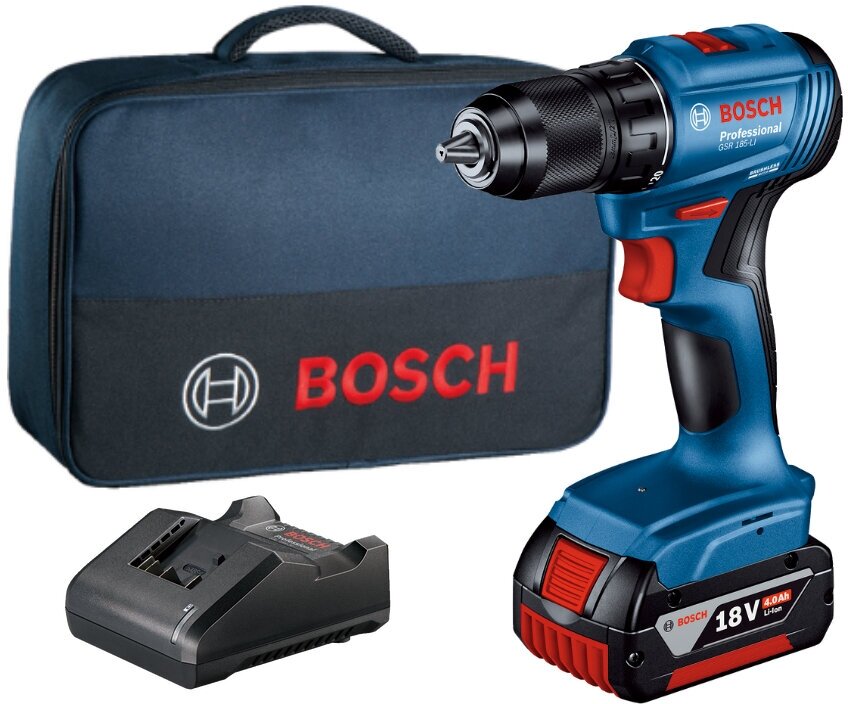 Аккумуляторная дрель-шуруповерт Bosch GSR 185-LI 1 Акб 06019K3005