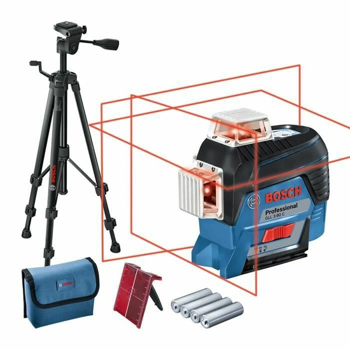 Лазерный нивелир Bosch GLL 3-80 C + Штатив