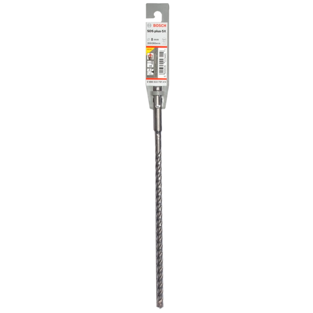 Бур SDS plus-5X 8x150x210 мм по армированному бетону - 2 608 833 790