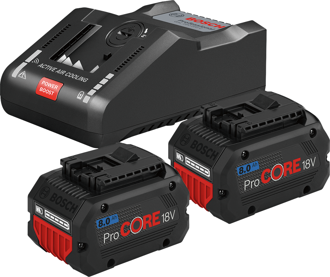 Аккумулятор ProCORE 18В, 12Ач - 2 шт, зарядное устройство GAL 18V-160 C Bosch